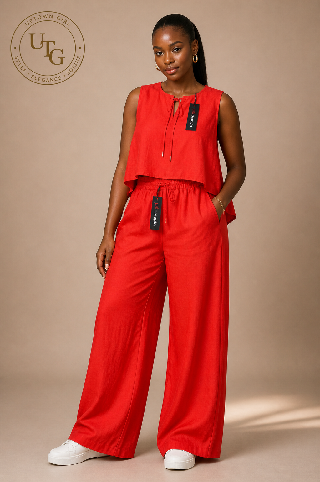 Luxe Wide-Leg Two-Piece Set