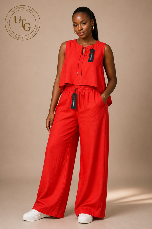 Luxe Wide-Leg Two-Piece Set