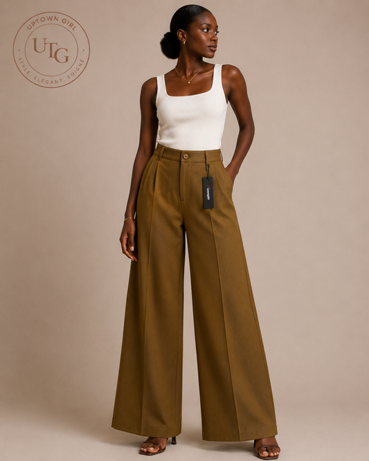 Tailored Wide-Leg Trousers