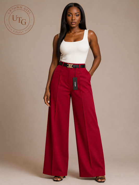 Tailored Wide-Leg Trousers