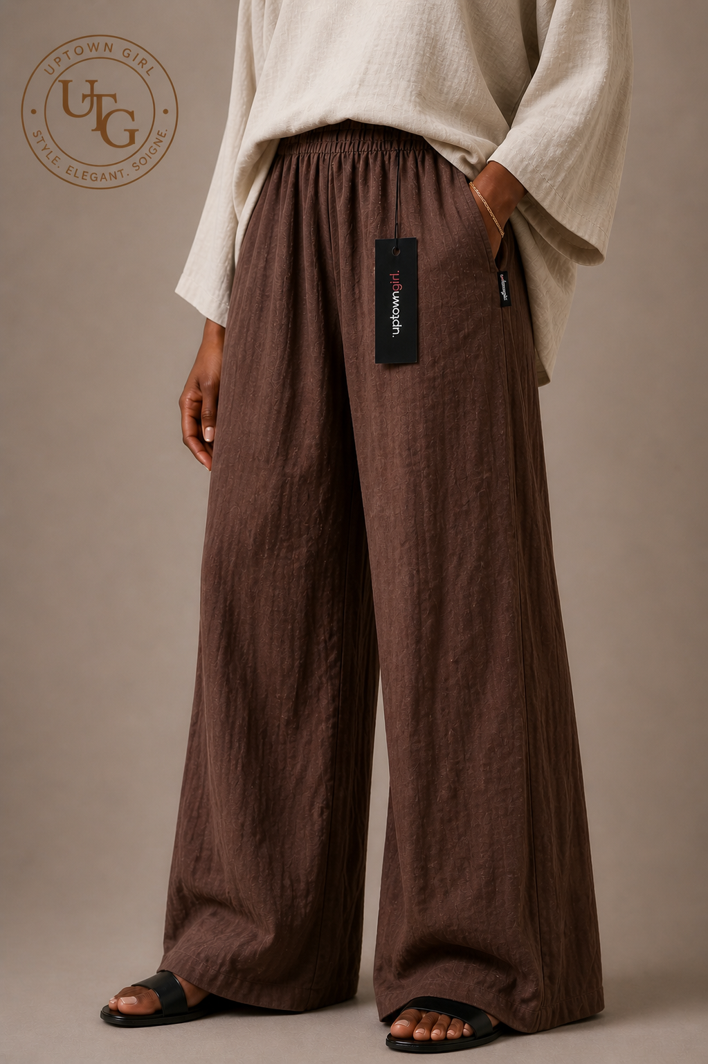 Relaxed Wide-Leg Trousers