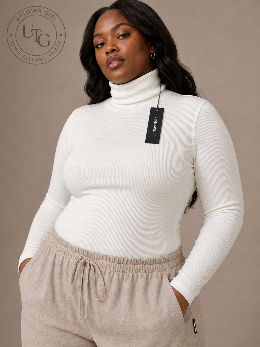 Signature Polo Neck Top