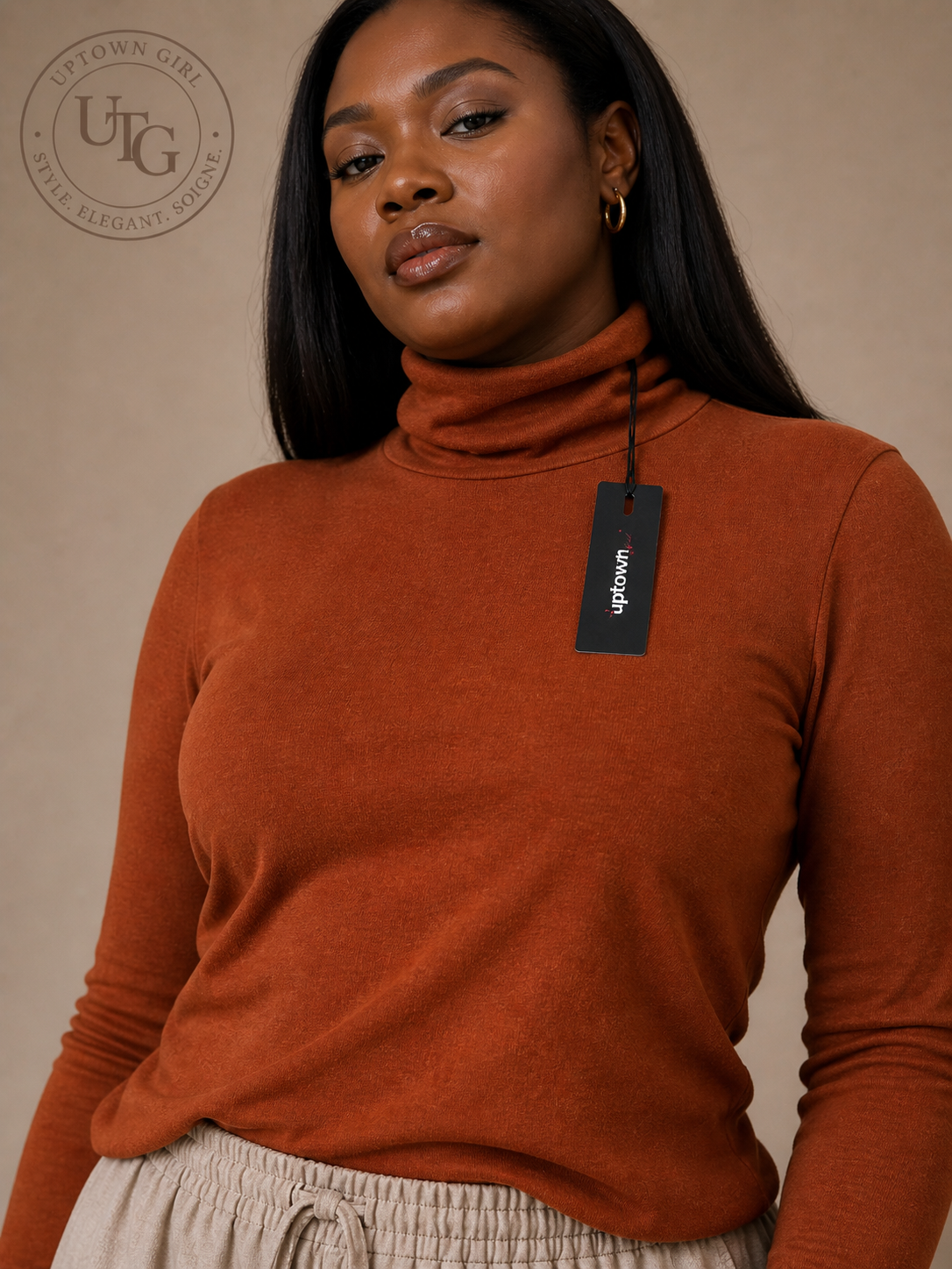 Signature Polo Neck Top