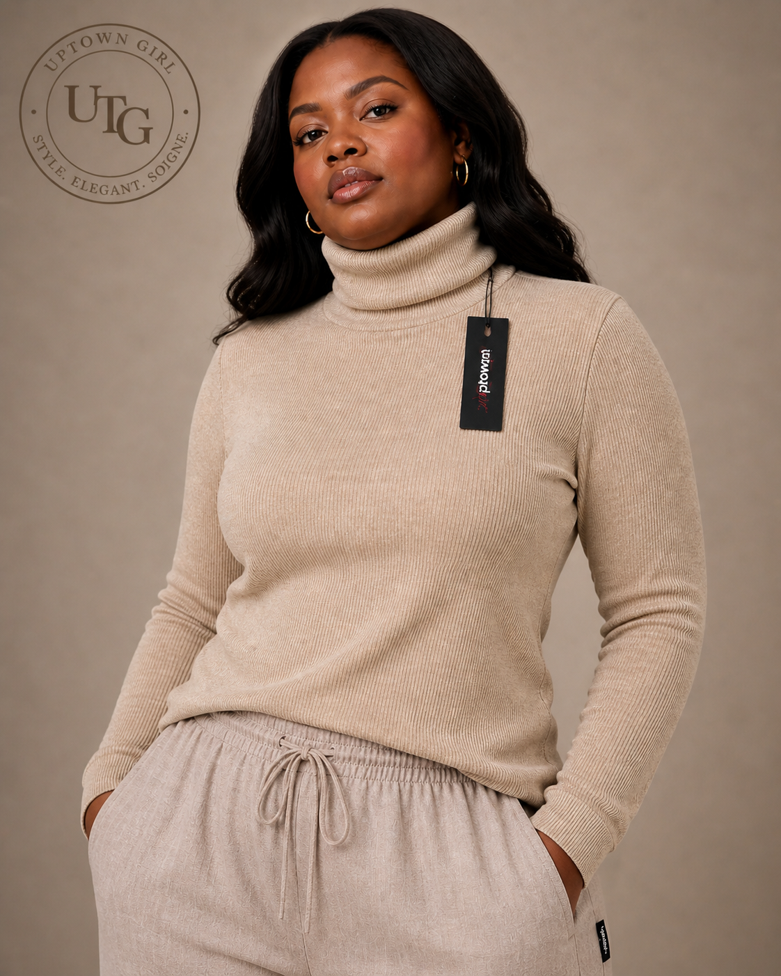 Signature Polo Neck Top
