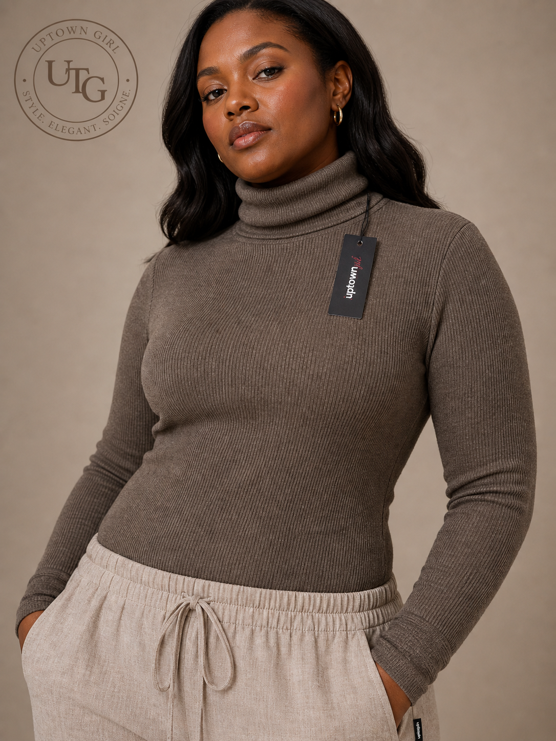 Signature Polo Neck Top