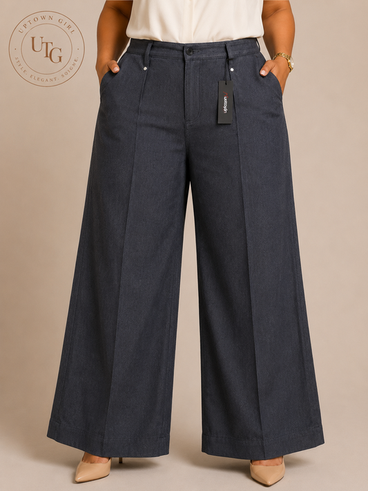 Tailored Wide-Leg Trousers
